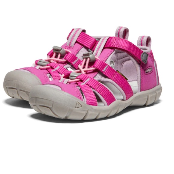 Little Kids' Keen Seacamp II CNX Sz 3 Very Berry / Dawn Pink Sz 1 Barely Worn - Picture 2 of 16